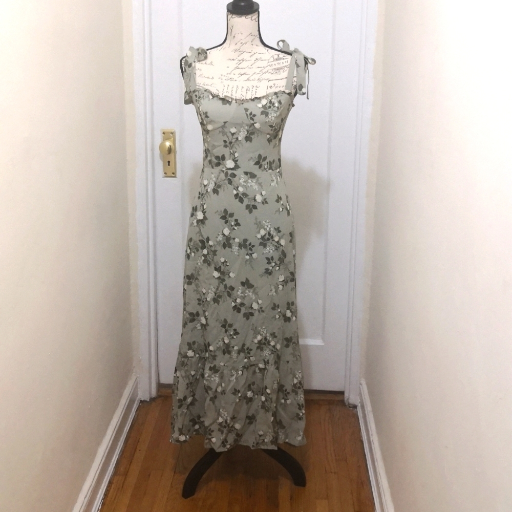 NWT REFORMATION Nikita Dress Verde Print